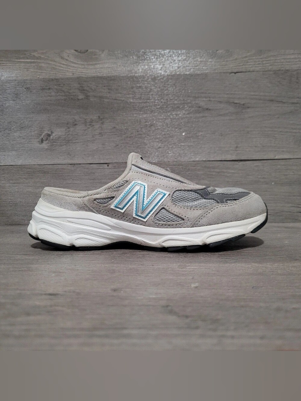 New Balance 990v3 Heritage Slip-ons Gray Women's Sz 7 Comfort Slippers Slides